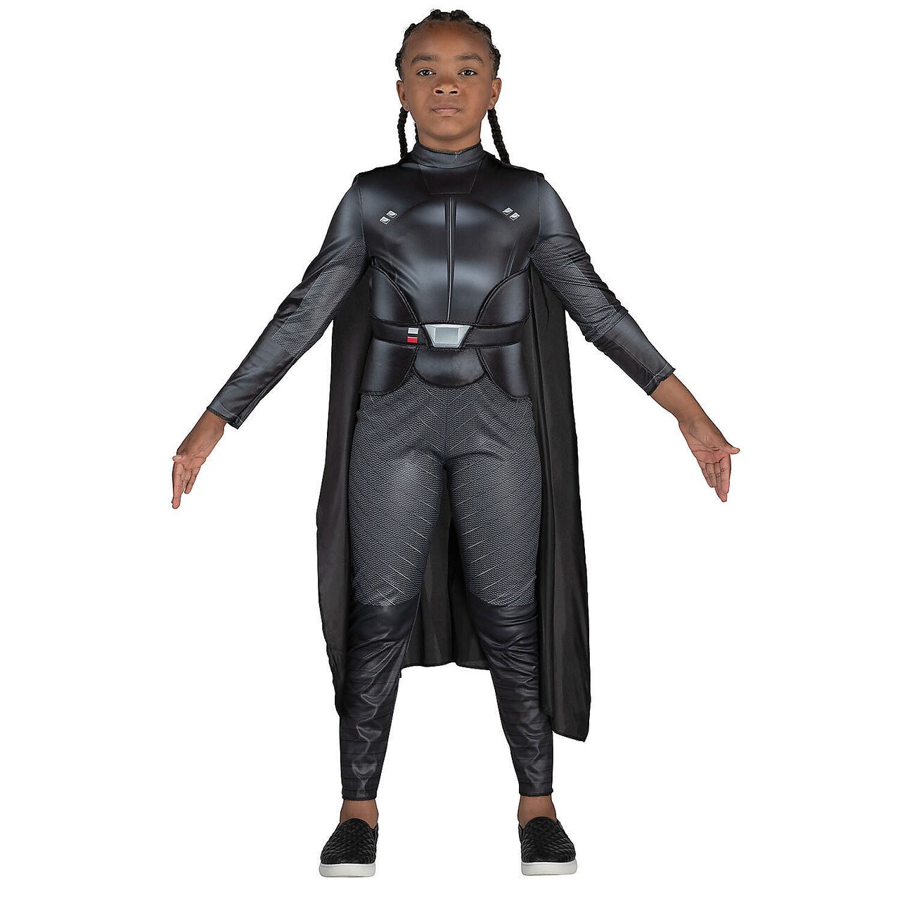 Kids Star Wars Reva Classic Costume – Inquisitor Jumpsuit with Detachable Cape for Halloween & Role-Play